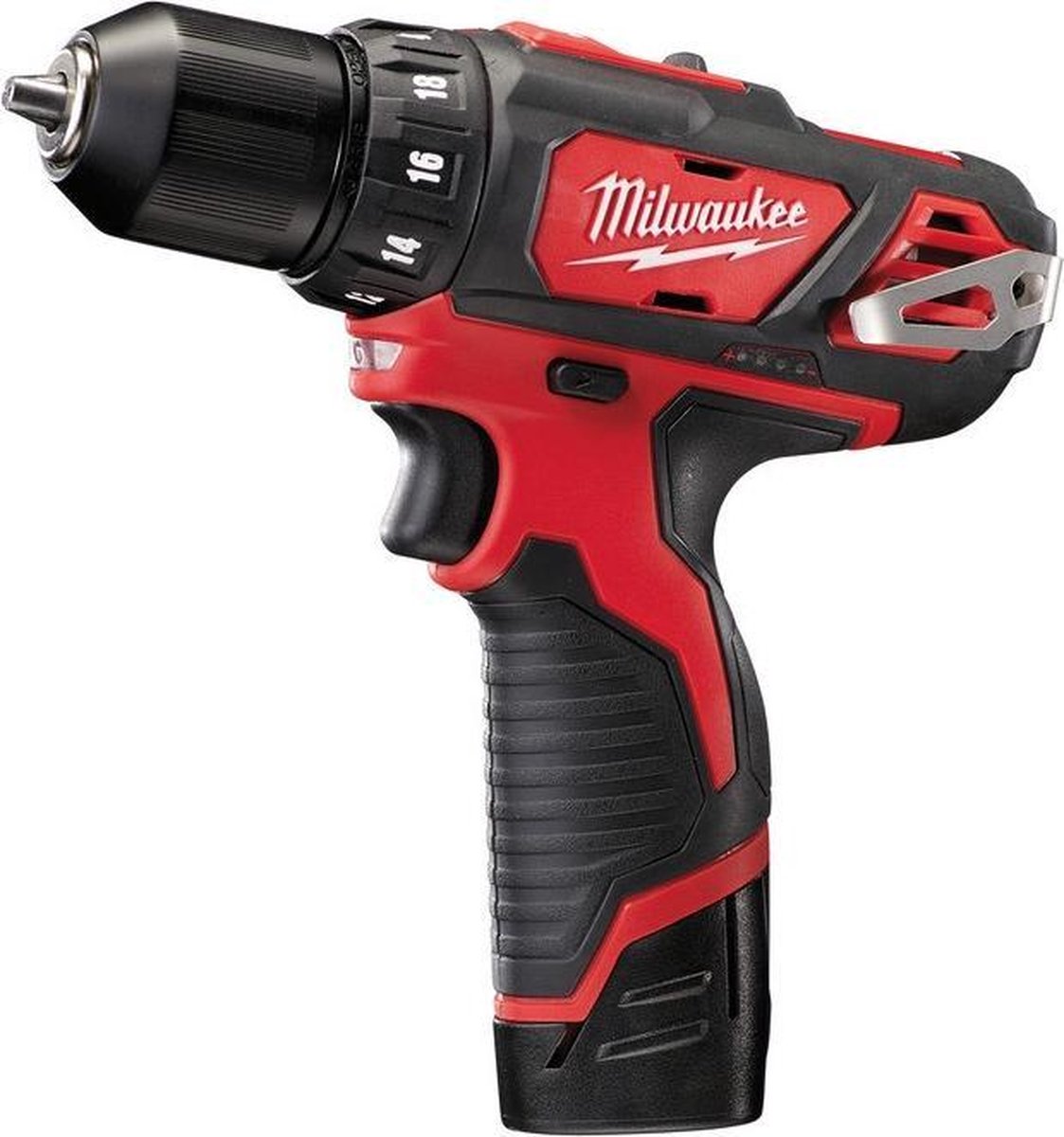 Milwaukee M12 BDD-202C 12V Li-Ion Accu Boor-/schroefmachine Set (2x 2.0Ah Accu) In Koffer