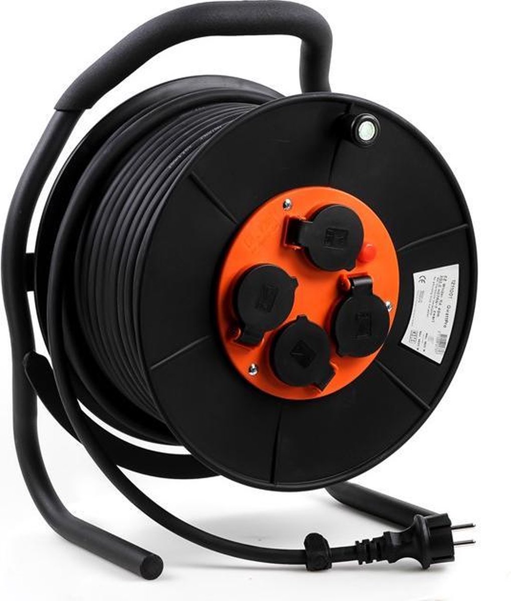 QwattPRO 1211004 EZ Winder Kabelhaspel - H07RN-F - IP44 - 25m