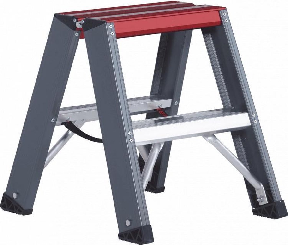 Altrex Falco FDO 2 Dubbele Trap - Aluminium Met Coating - 2 X 2 Treden - Max. Werkhoogte 2.45 M.