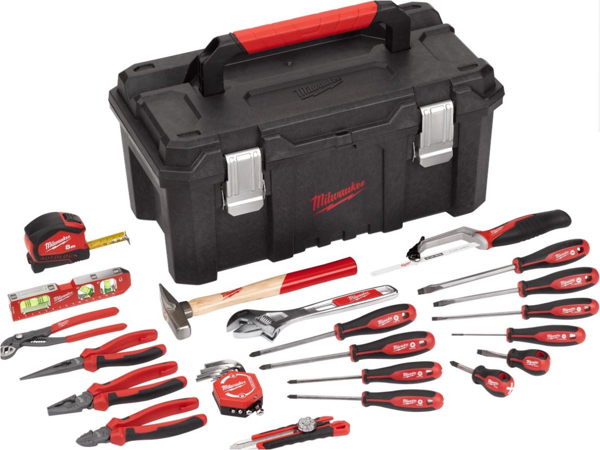 Milwaukee 4932498392 Gereedschapsset In Gereedschapskoffer - 30-delig