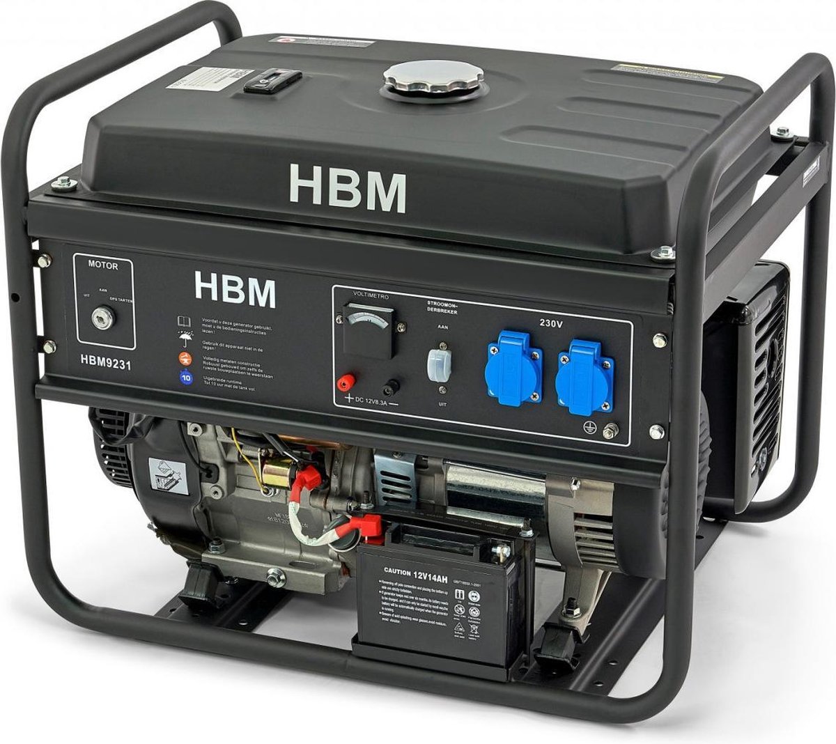 HBM aggregaat 5500 Watt 420cc (benzine)