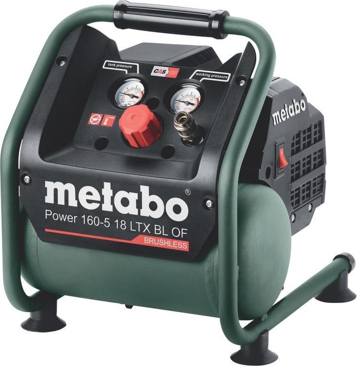 Metabo Power 160-5 18 LTX BL OF 18V Li-Ion Accu Compressor Body - 8 Bar - 120L/min - Koolborstelloos