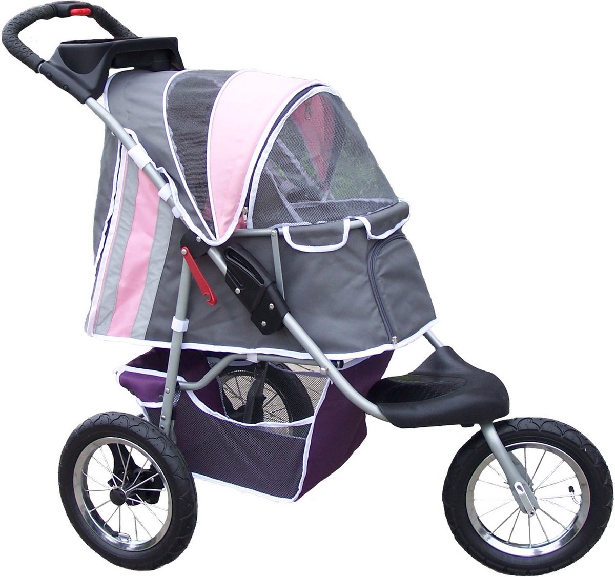 Innopet hondenbuggy Comfort (luchtbanden)-Dark Grey/Light Grey