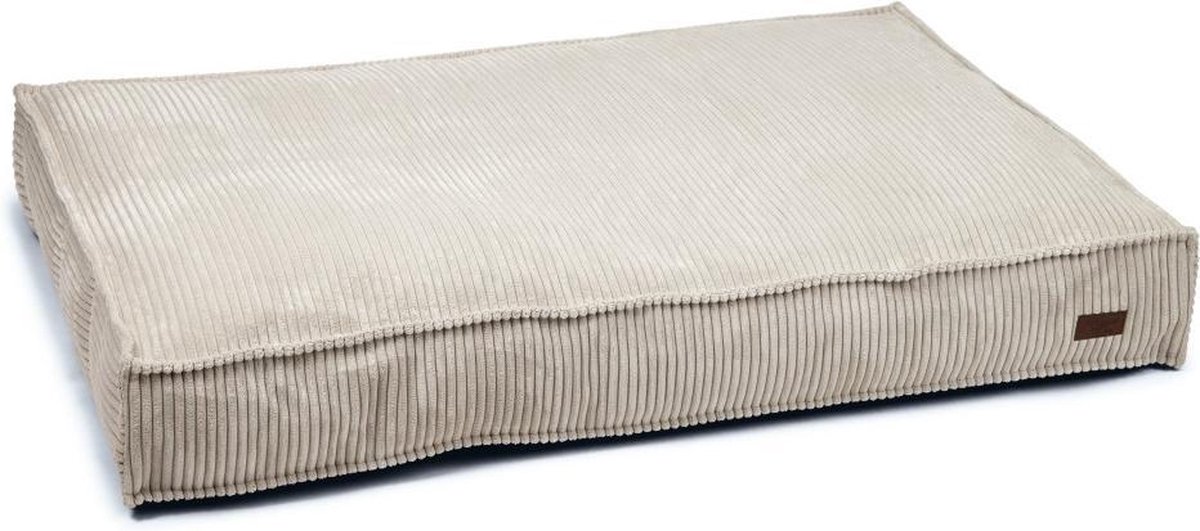 Designed by Lotte hondenkussen Ribbed Lichtgrijs 120 x 80 cm