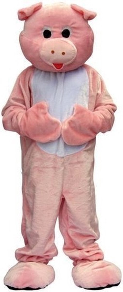 Luxe pluche varken verkleed kostuum One size -