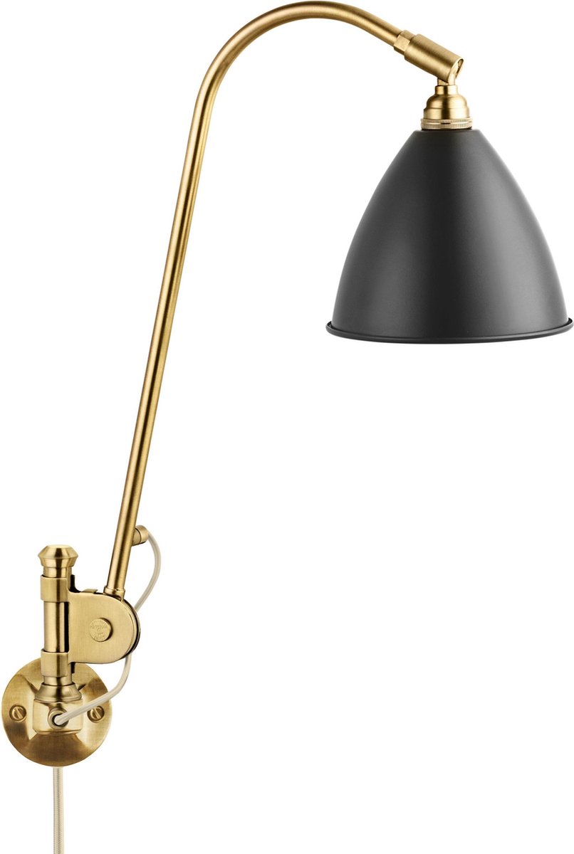 Gubi Bestlite BL6 Wandlamp Messing/zwart