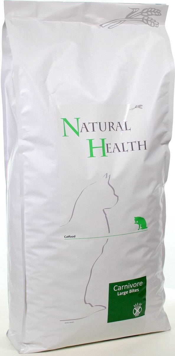 Natural Health graanvrij kattenvoer Adult Carnivore Large Bite 15 kg