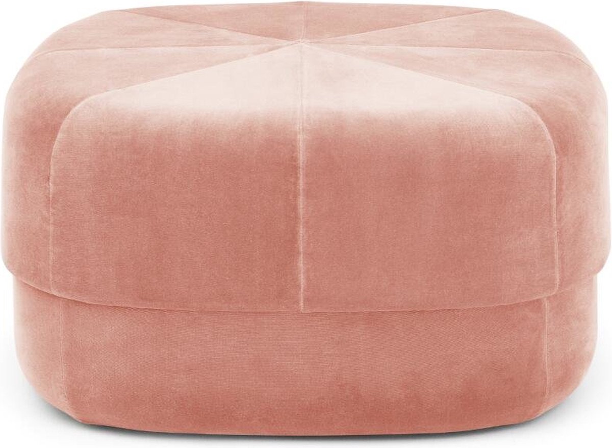 Normann Copenhagen Circus Velour Poef Large Roze