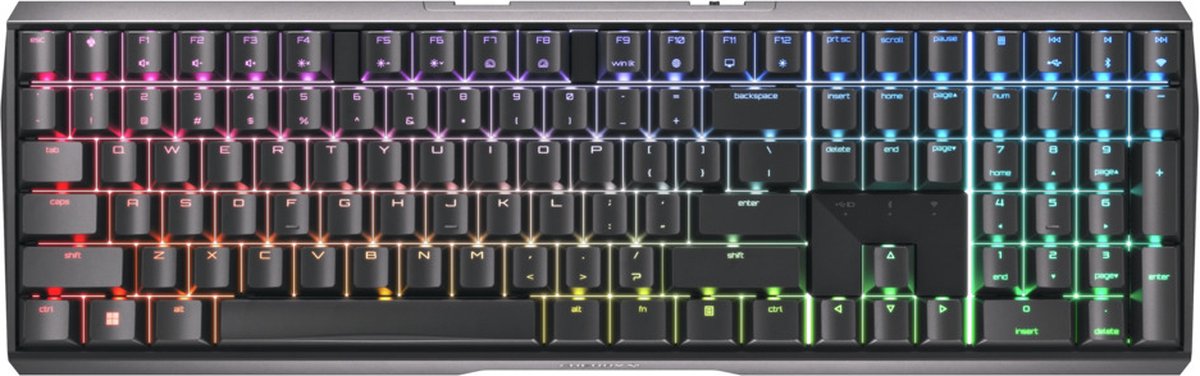 Cherry Mx 3.0s Draadloos Rgb Gamingtoetsenbord - Zwart