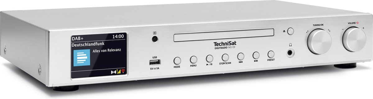 Technisat Digitradio 143 Cd (v3) Dab- & Internetradio Zilver