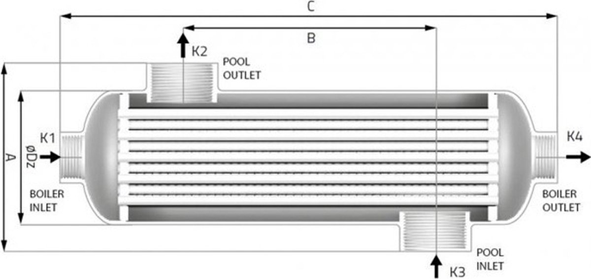 AstralPool AstralPool titanium warmtewisselaar 60kW