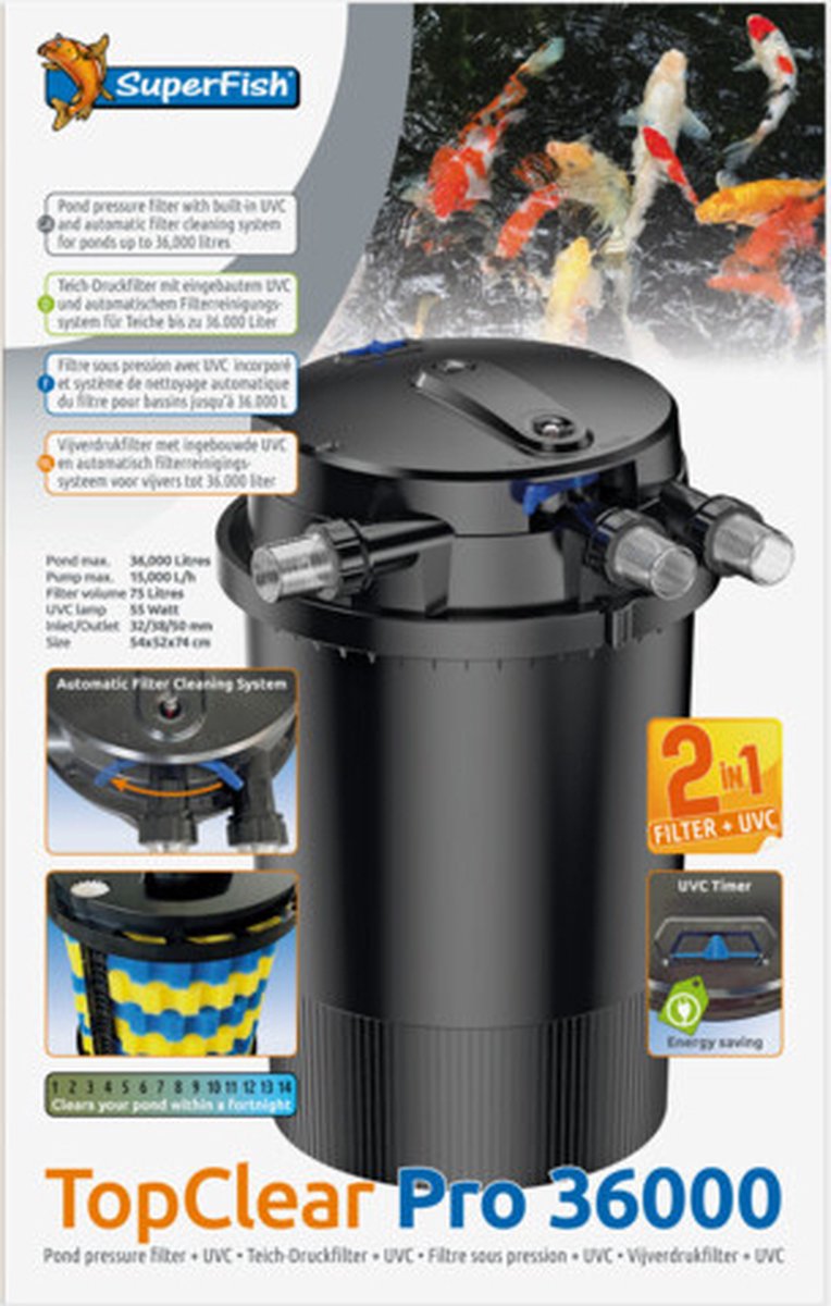 SuperFish Superfish Topclear Pro 36000 UVC-55W