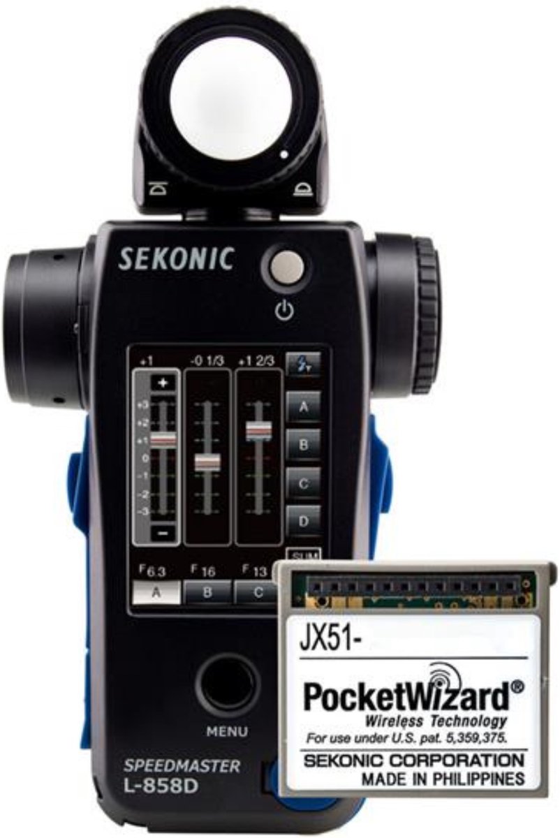 Sekonic Speedmaster L-858D + RT-3PW PocketWizard Transmitter