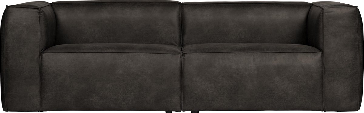 WOOOD Exclusive Bean 3,5-zits Bank Leer Zwart