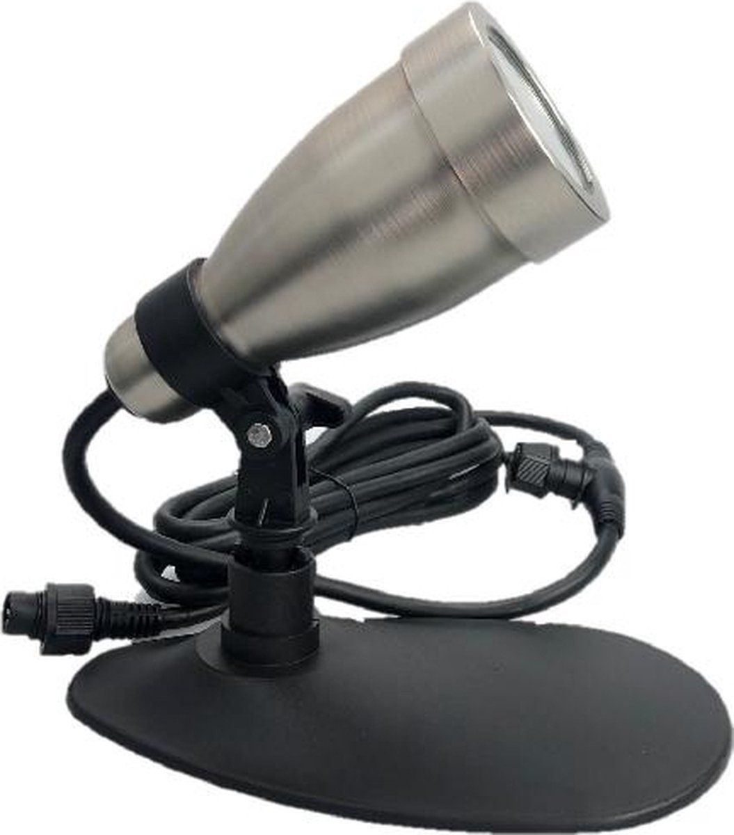 Heissner Spot 9W RGB metaal - Heissner