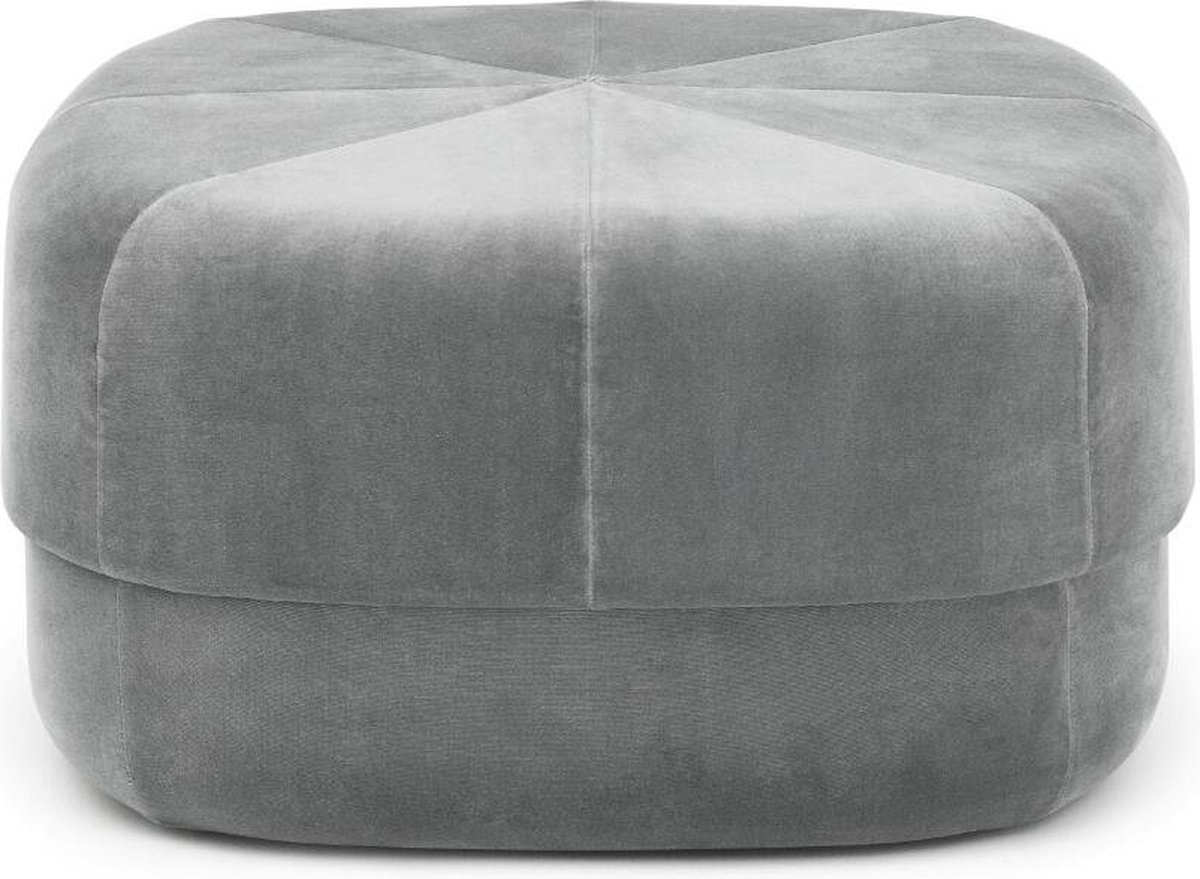 Normann Copenhagen Circus Velour Poef Large Grijs