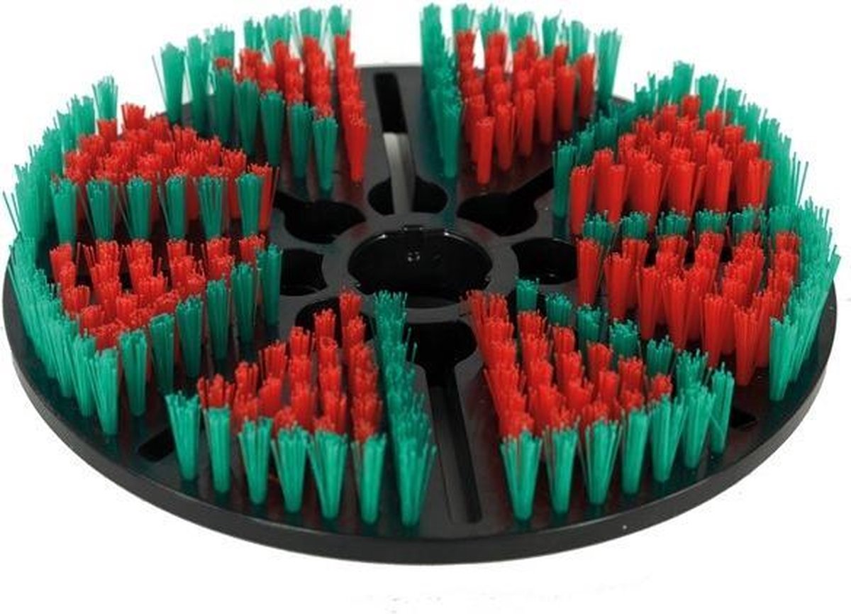 AquaForte Vacogrip borstel rood/groen extra hard voor Biber Brush