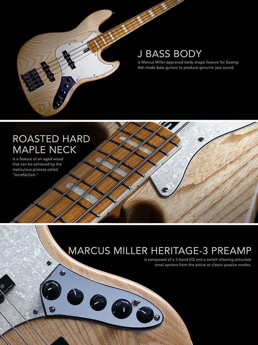 Sire Marcus Miller V8 Swamp Ash 4 Natural