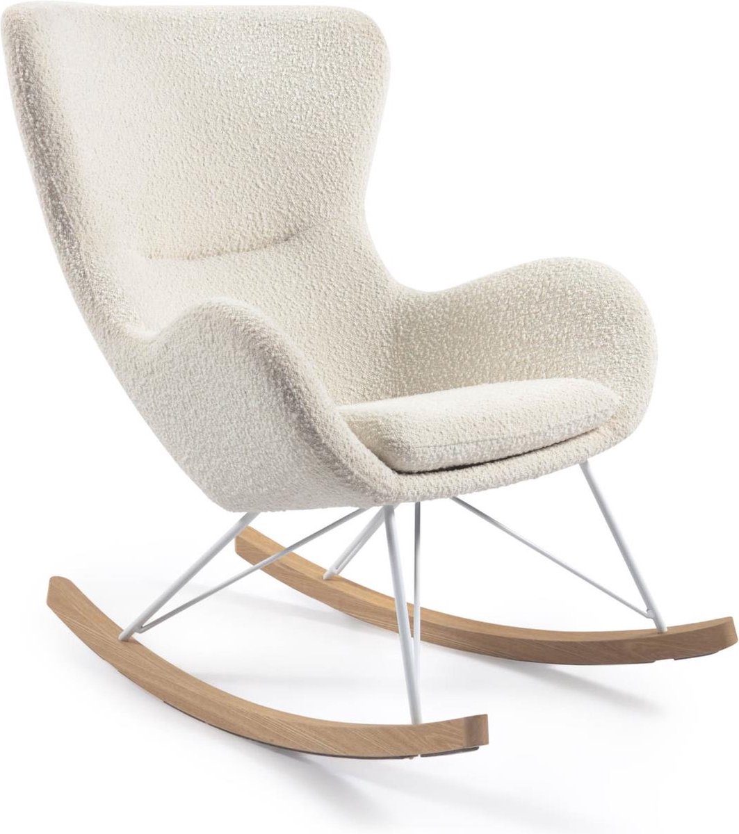 Kave Home Vania Schommelstoel Wit