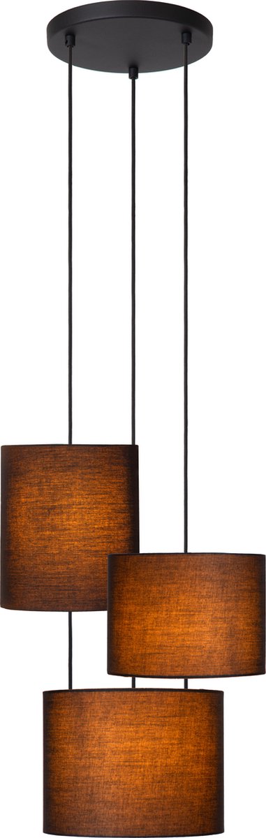 Lucide Maya Cluster 3 Hanglamp Rond Zwart