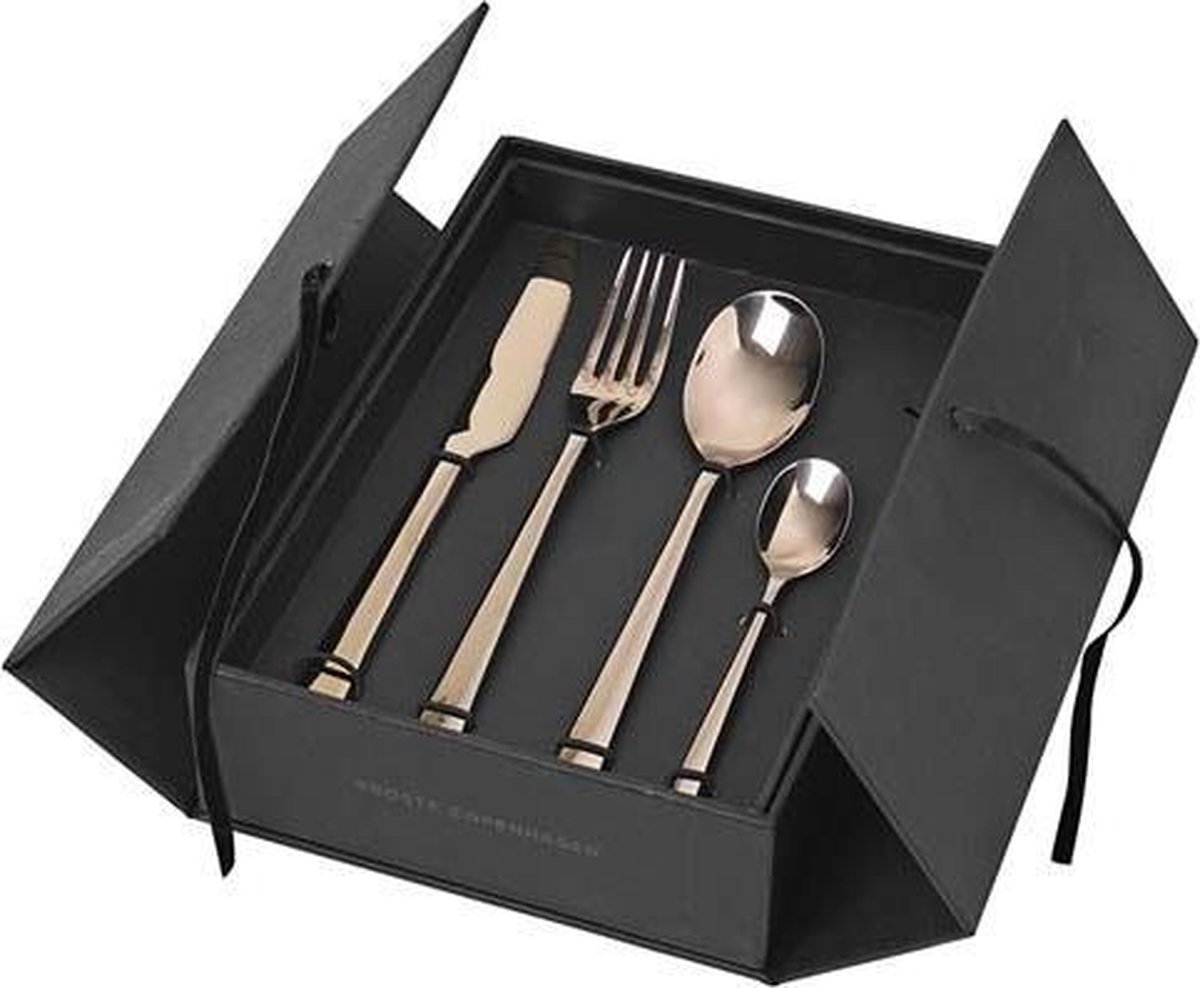Broste Copenhagen Hune Bestekset 16-delig Espresso