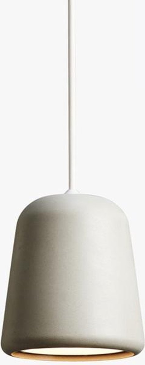 New Works Material HanglampØ13 Wit Snoer Lichtgrijs Beton