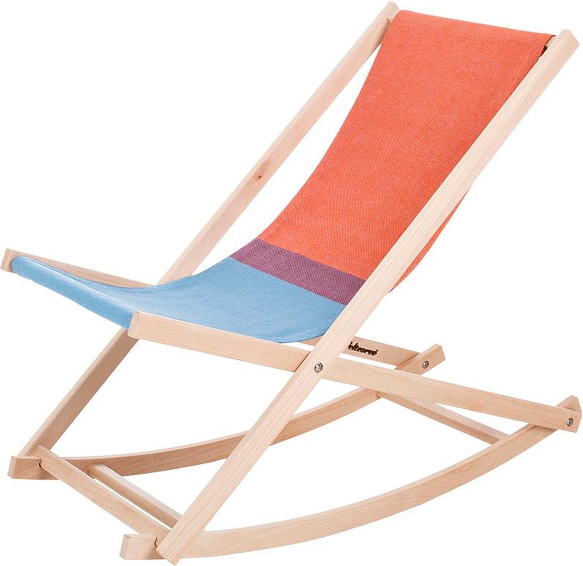 Weltevree Beach Rocker Schommelstoel Rood/blauw