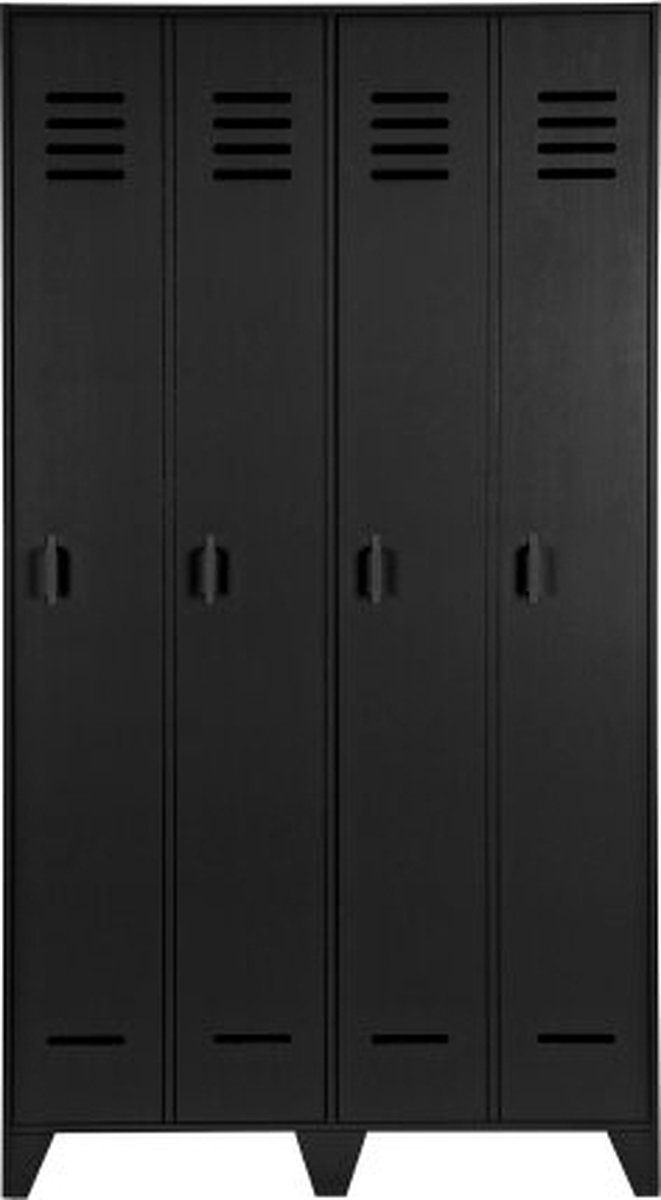 WOOOD Exclusive Stijn Kledingkast 2-deurs Zwart