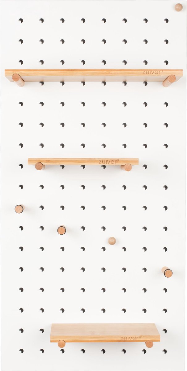 Zuiver Pegboard Bundy Wanddecoratie  Wit