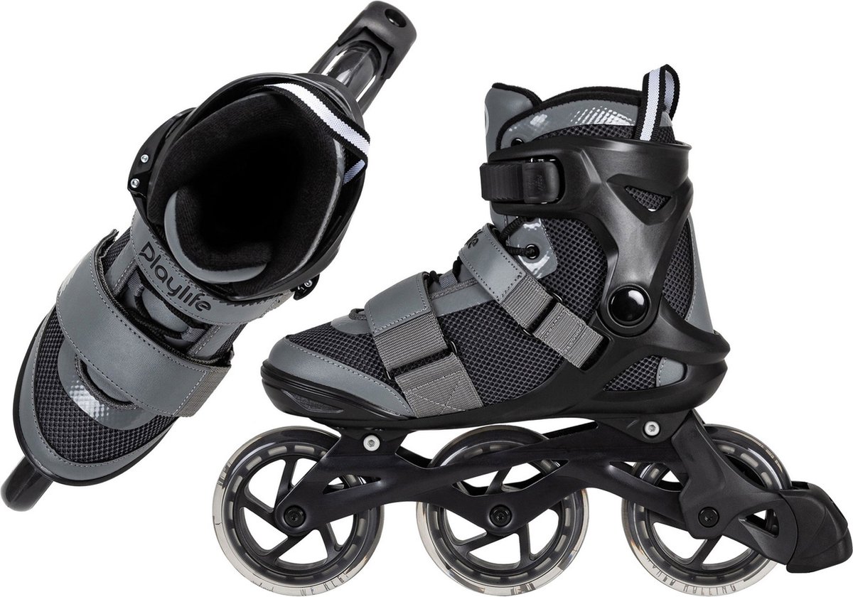 Playlife GT 110 Fitness Inlineskates Zwart/grijs maat 40