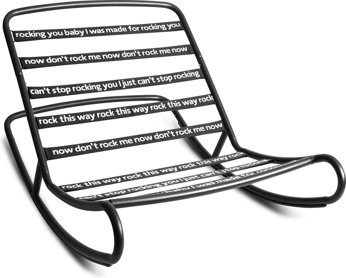 Fatboy Rock'n Roll Schommelstoel Black