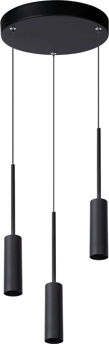 Lucide Tubule 3 Cluster Hanglamp LEDØ26 Zwart