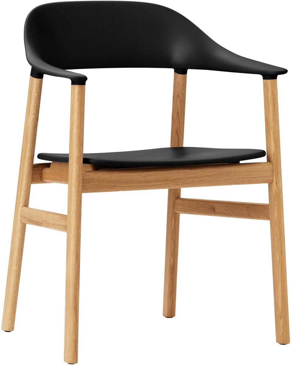 Normann Copenhagen Herit Armchair Oak Stoel Zwart
