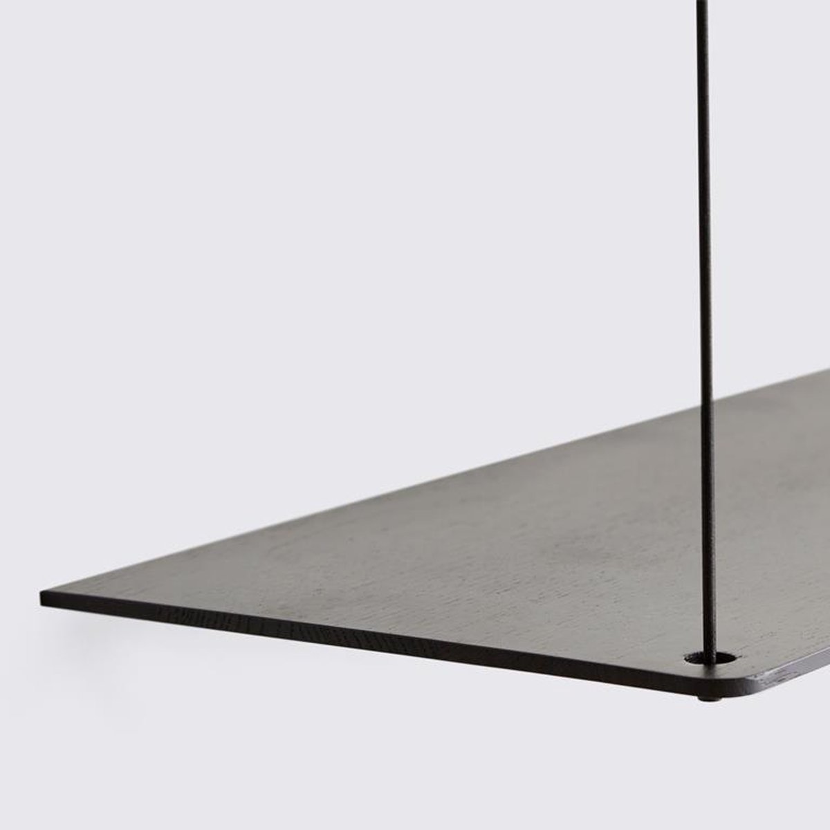Woud Stedge Wandplank 80 Black Painted Oak