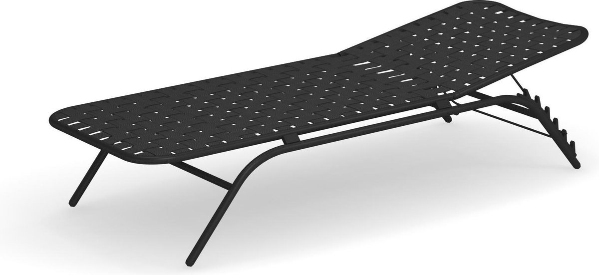 Emu Yard Sunbed Ligbed Black/grey