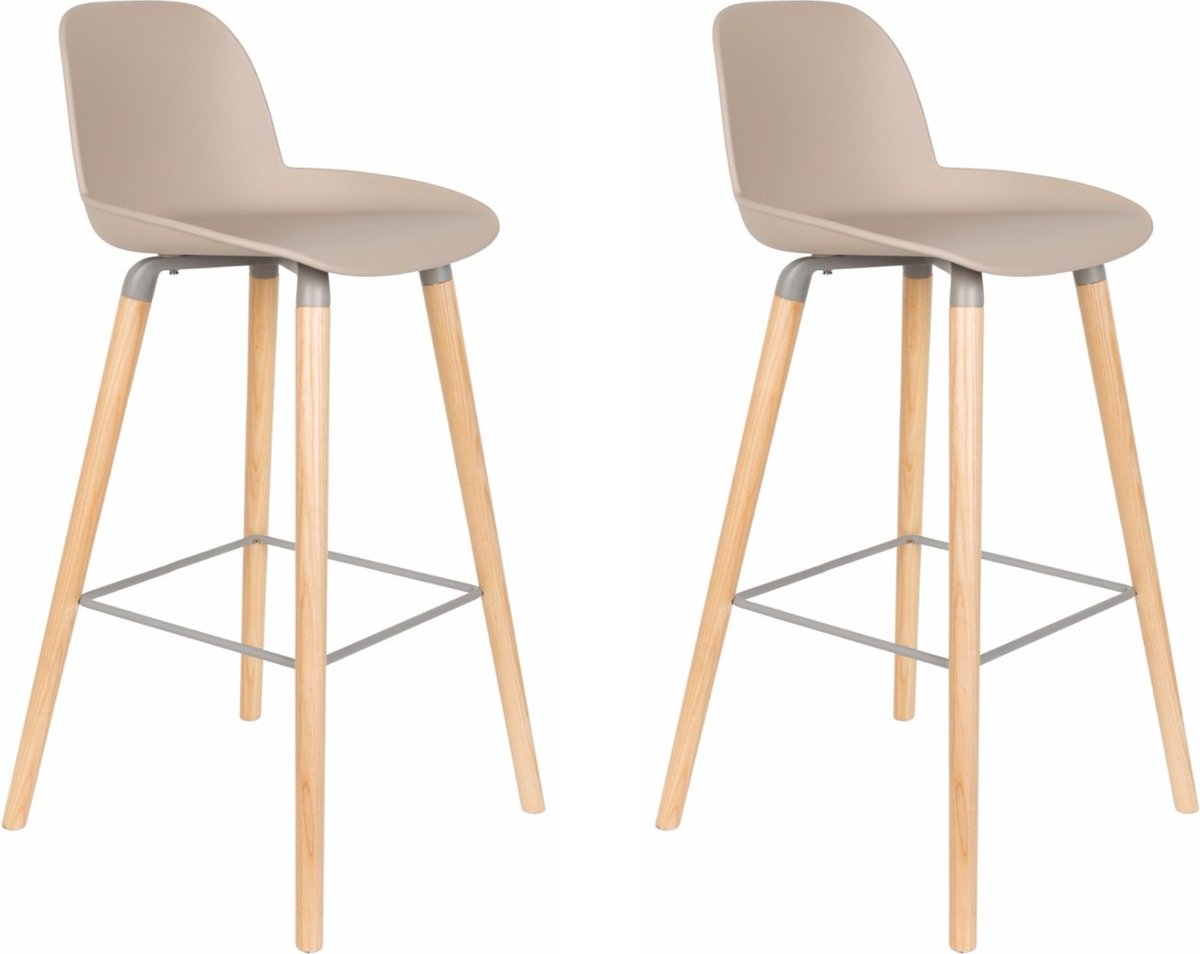 Zuiver Albert Kuip Barkruk 75cm Taupe