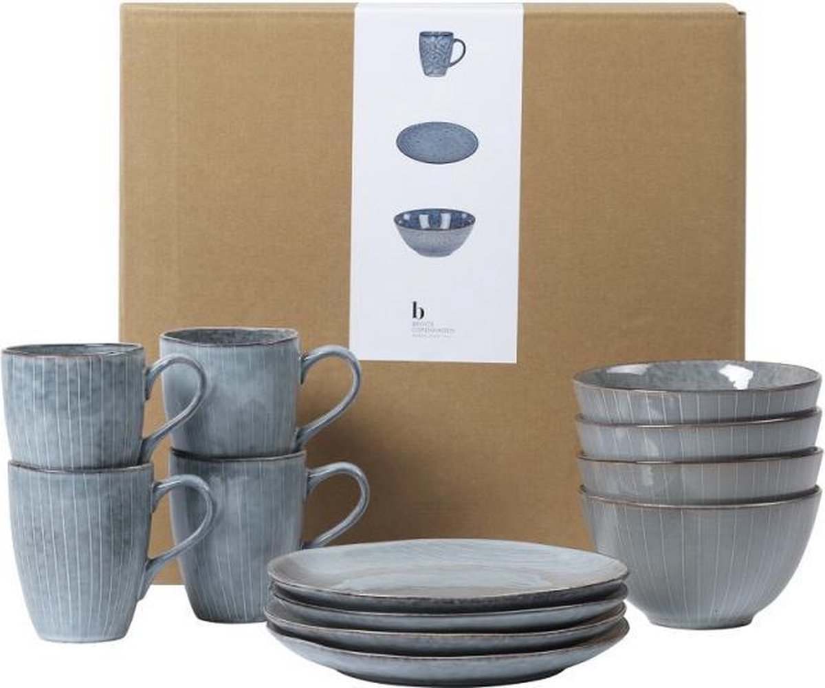 Broste Copenhagen Nordic Sea Ontbijt Serviesset 4 Personen