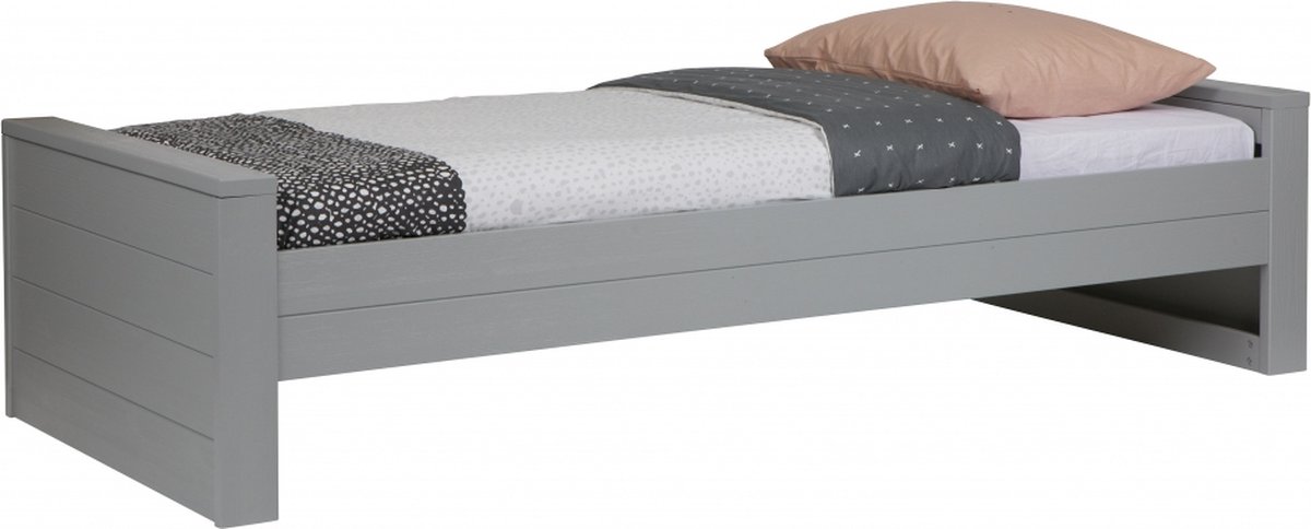 WOOOD Exclusive Dennis Bed 90x200 Betongrijs