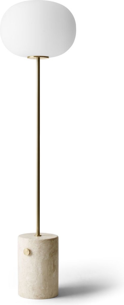 Audo Copenhagen JWDA Vloerlamp Travertine/Brushed Brass