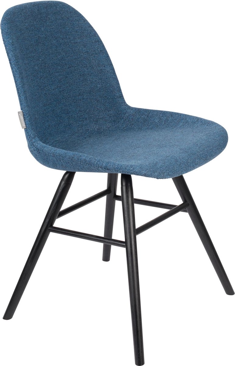 Zuiver Albert Kuip Stoel Gestoffeerd Blauw