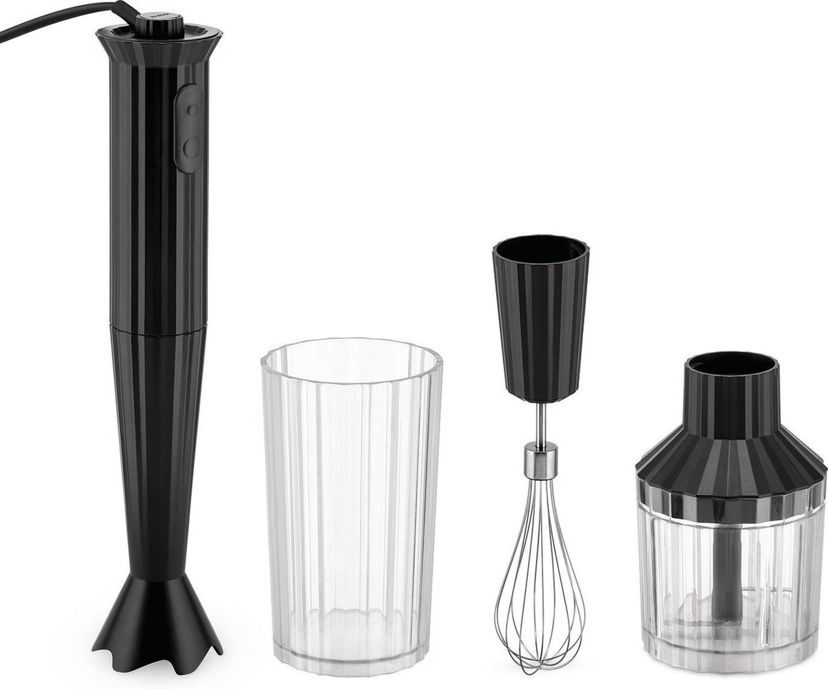 Alessi Plissé Handmixer Zwart