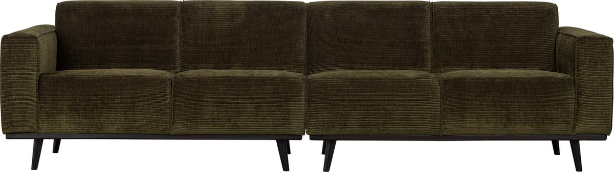 BePureHome Statement 4-zits Bank 280 Rib Warm Groen