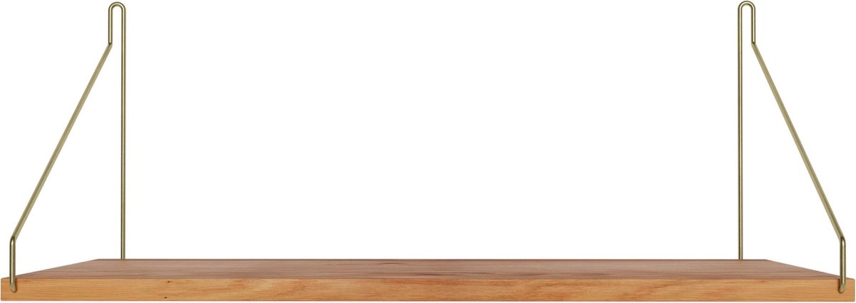 Frama Shelf Wandplank 60x27 Naturel/messing