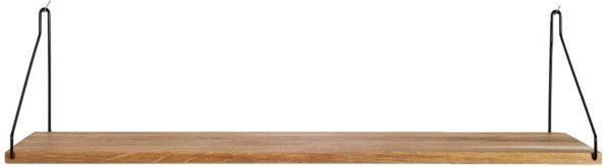 Frama Shelf Wandplank 80x27 Naturel/zwart