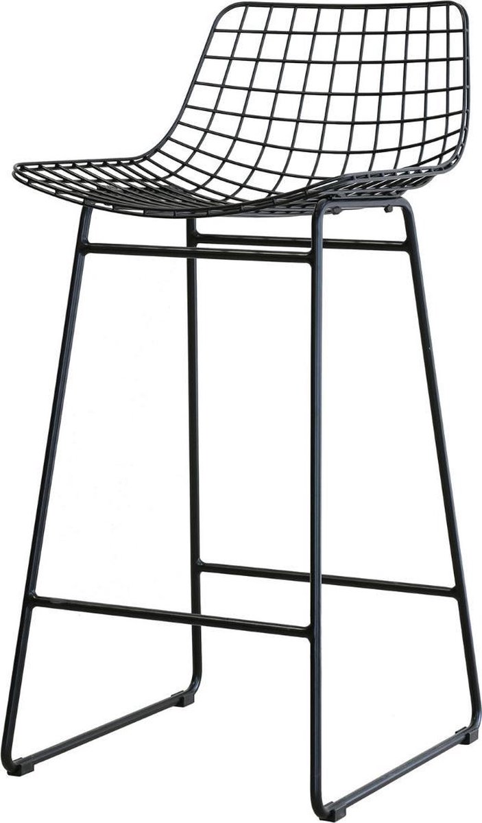 HKliving Wire Barkruk Zwart
