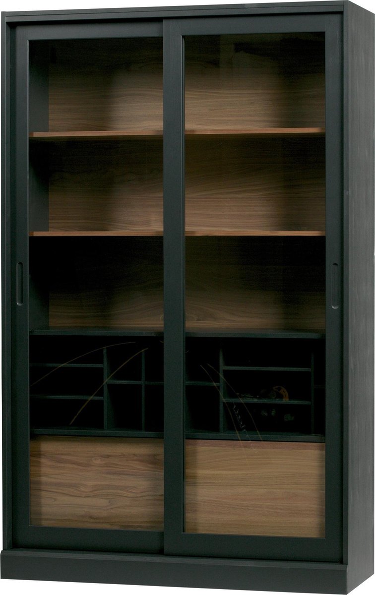 WOOOD Exclusive James Vitrinekast Hout Zwart