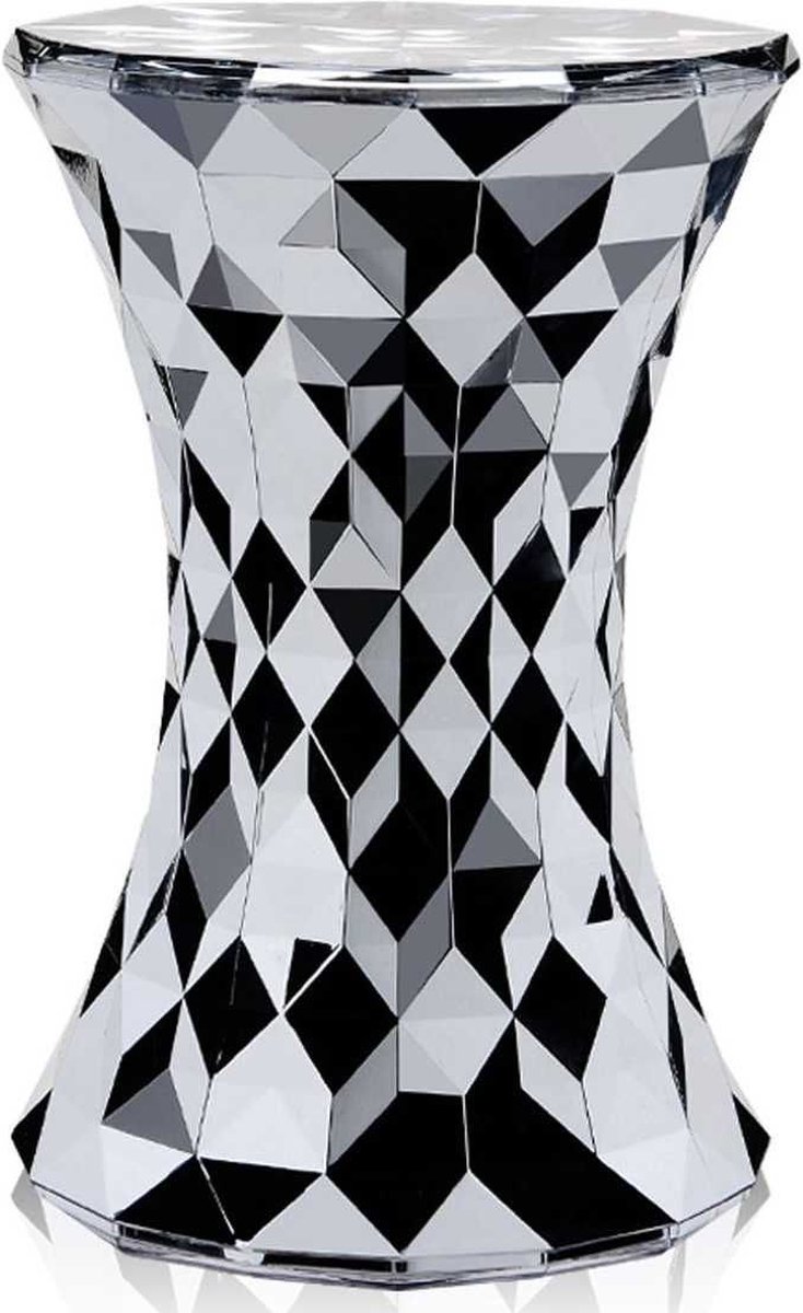 Kartell Stone Metallic Bijzettafel 30 Chroom