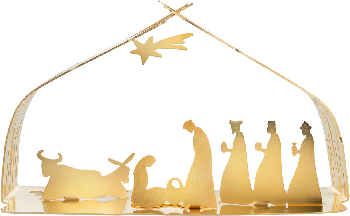 Alessi Bark Crib Roodtstal Goud