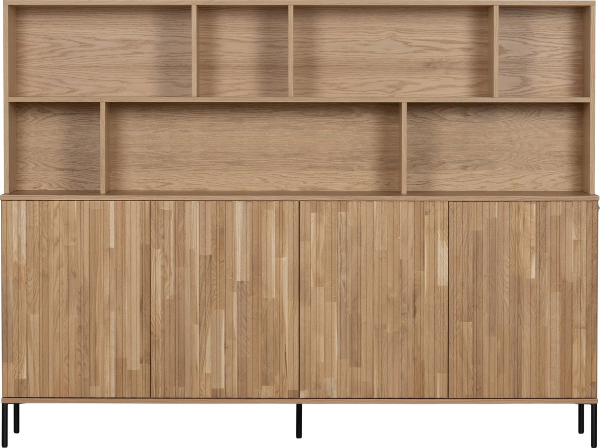 WOOOD Exclusive Gravure Wandkast Grenen Eiken Naturel