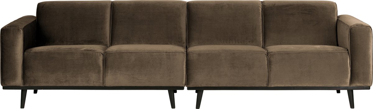 BePureHome Statement Bank 4-zits 280cm Velvet Taupe